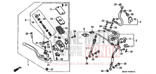 FR. BRAKE MASTER CYLINDER ST1100AR de 1994